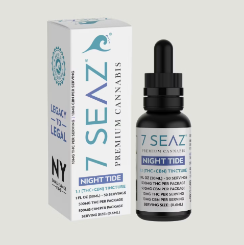 7Seaz - Night Tide Tincture 1:1 THC:CBN - 500mg