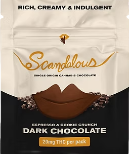 Scandalous Espresso & Cookie Crunch Dark Chocolate