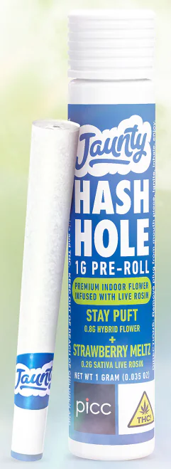 Stay Puft + Strawberry Meltz Hash Hole Pre-Roll