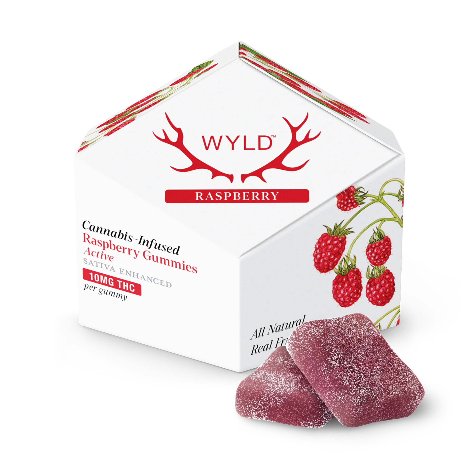 Wyld Raspberry Gummies 10-Pack (100mg THC)