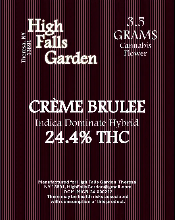 High Falls Garden Crème Brulee Whole Flower 3.5g