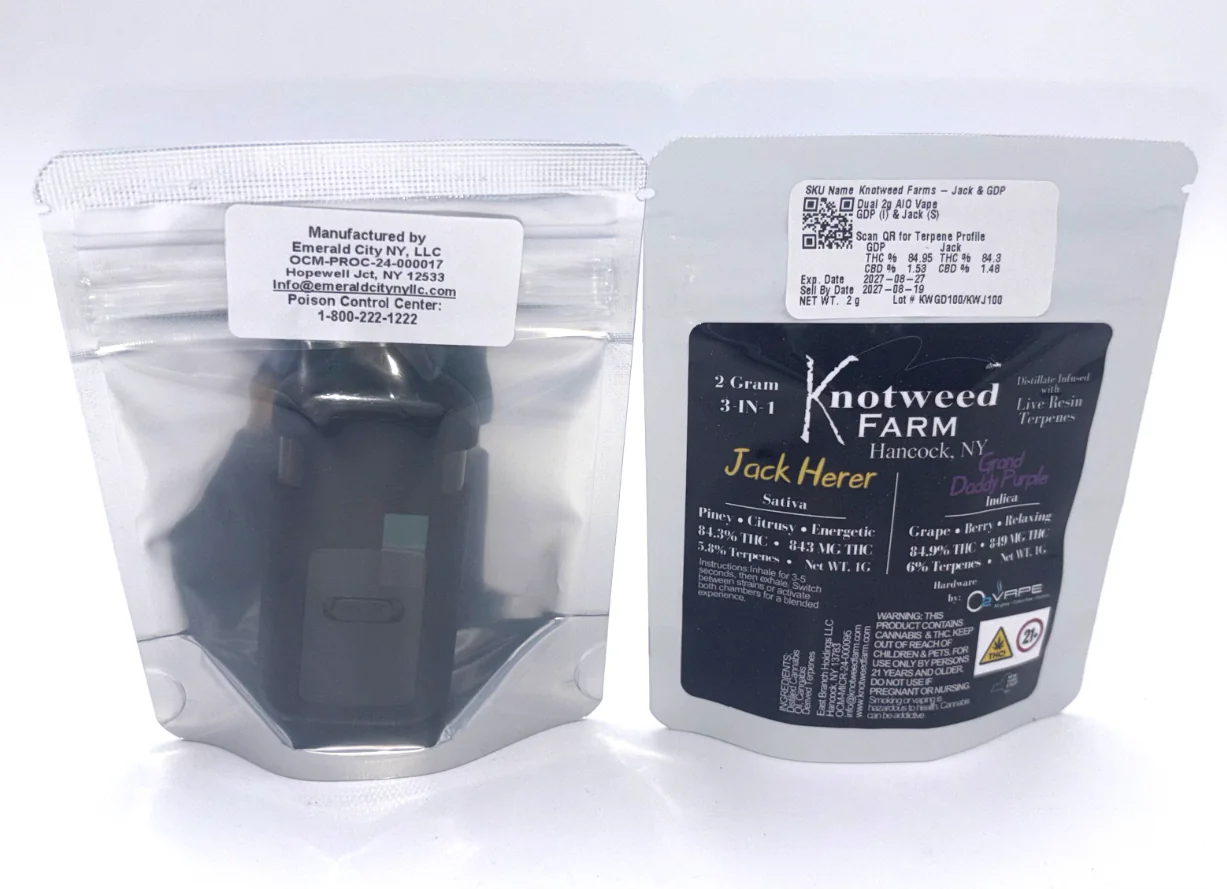 Jack Herer & GDP Dual 2g AIO Vape