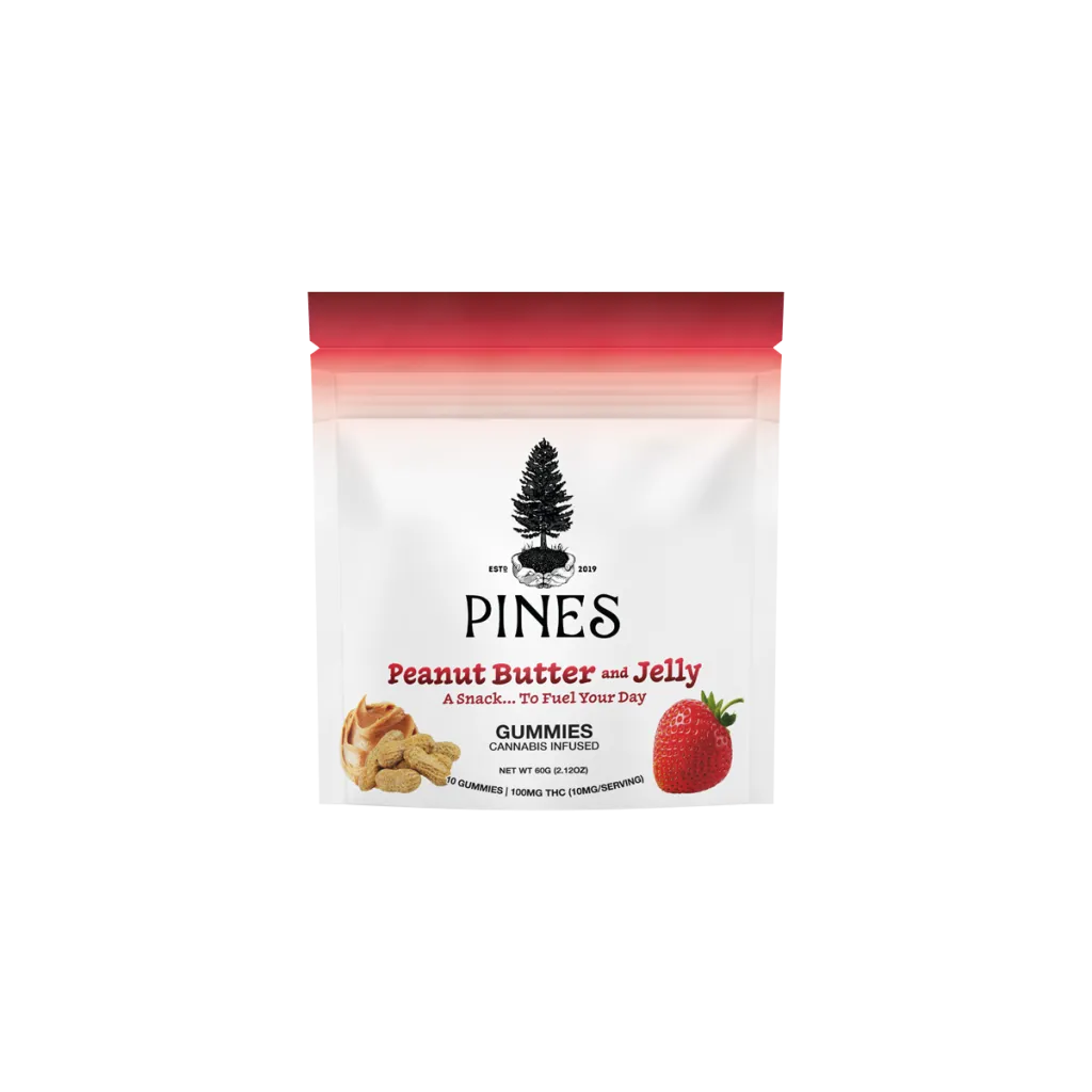 Pines Peanut Butter and Jelly Nano Gummies