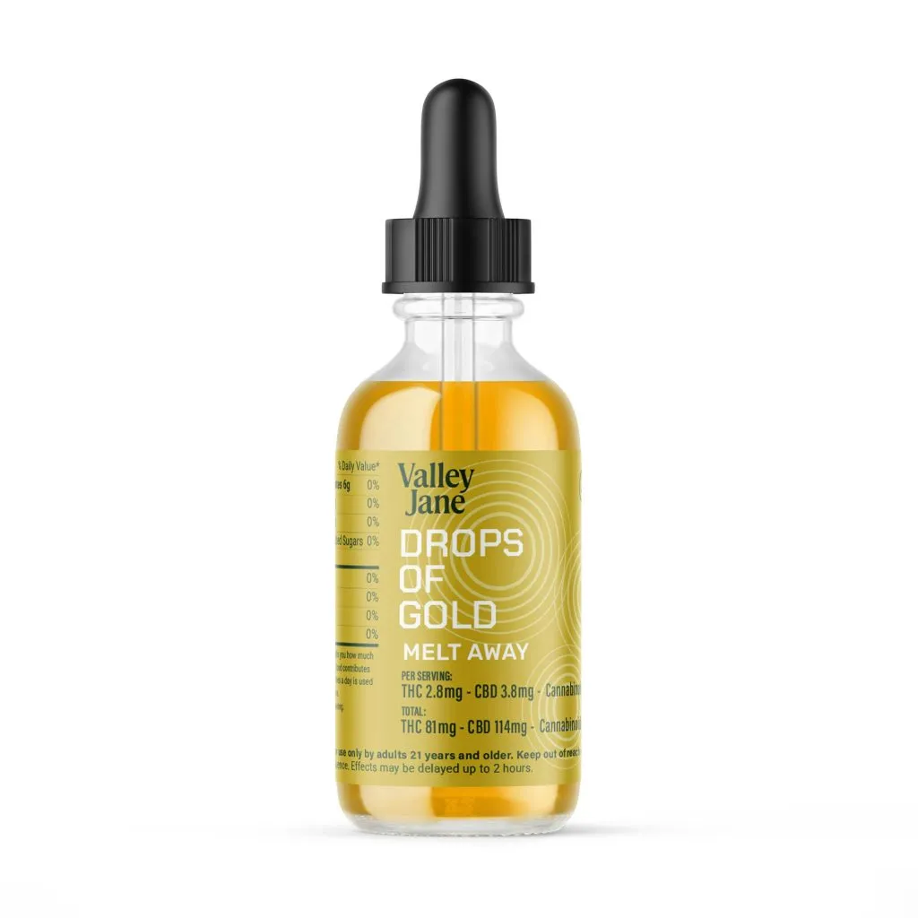 Valley Jane Drops of Gold + CBD Rosin Tincture